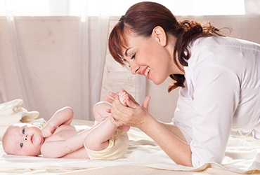 massage du bébé