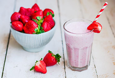 milk shake aux fruits rouges