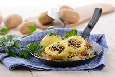 pommes de terre et viande hachée