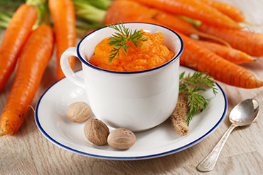 purée de carottes au miel